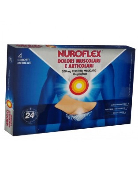 NUROFLEX 200MG 4 CEROTTI MEDICATI IN BUSTINA